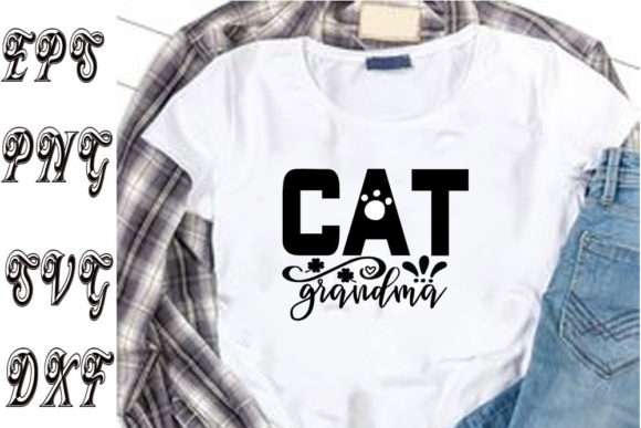 Cat Svg Design, Cat Grandma