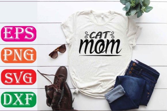 Cat Svg Design. Cat Mom