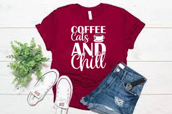 Cat Svg Design, Coffee Cats and Chill