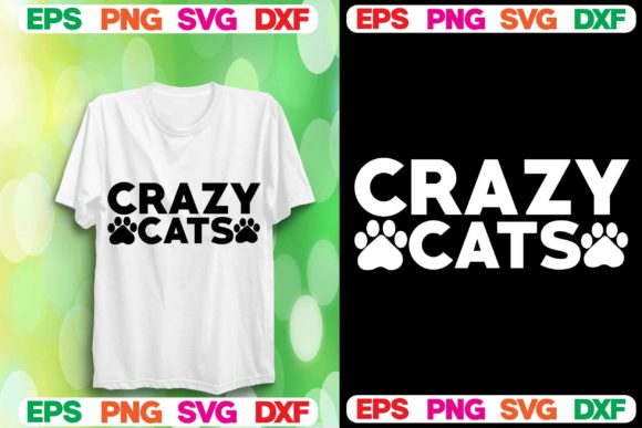 Cat SVG Design.Crazy Cats