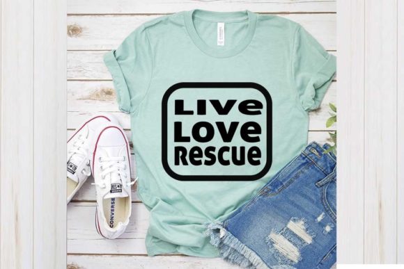 Cat Svg Design, Live Love Rescue