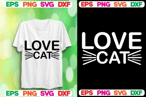 Cat SVG Design.Love Cat