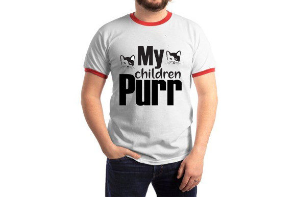 Cat SVG Design, My Children Purr