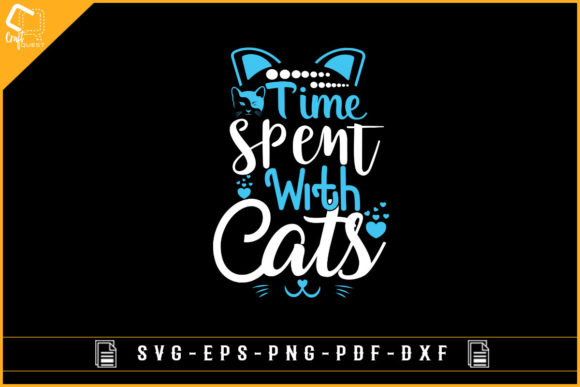 Time Spent with Cats T-shirt Design